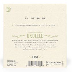 D'Addario EJ65S Ukulele Sopran